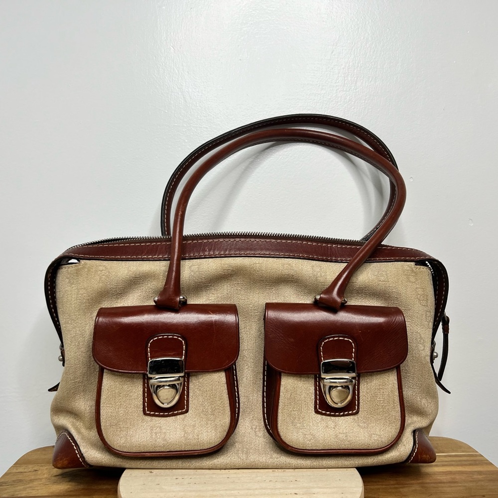 Dooney & Bourke Signature Anniversary Pocket Tote Satchel